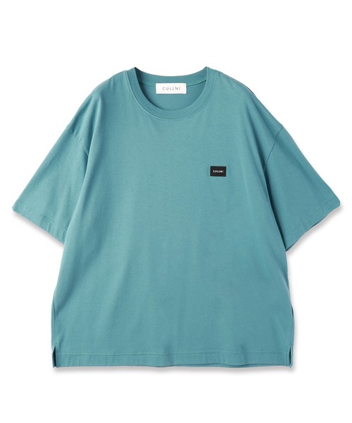 CULLNI（クルニ）の「Cotton Jersey Embroidery Patch Pullover（Tシャツ/カットソー・メンズ・ホワイト/チャコール/ブラック/ブルーグリーン/ライラック・0/1/2）」の4枚目の写真