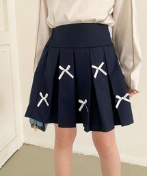 aimoha（アイモハ）の「【aimoha-KIDS-】リボンプリーツスカート (OG)（スカート）」