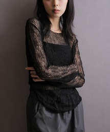 Ulysses | ストレッチレースシアートップス(Tシャツ/カットソー)