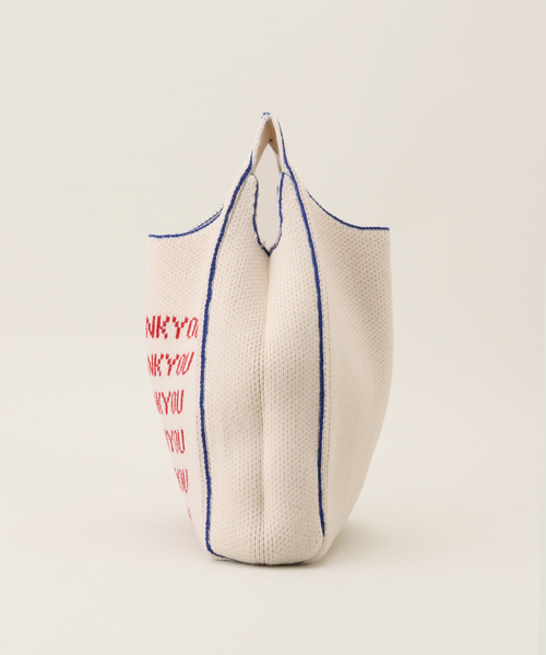 SON OF THE CHEESE(サノバチーズ)の「【SON OF THE CHEESE / サノバチーズ】 NO THANK YOU KNIT BAG SC2420-BG01(ハンドバッグ・レディース・ホワイト・FREE)」の2枚目の写真