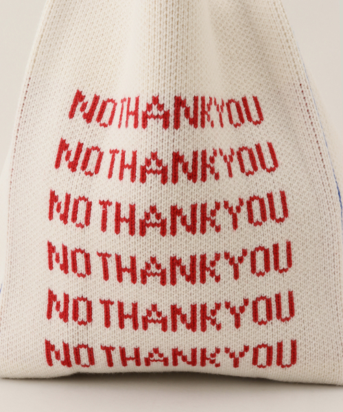 SON OF THE CHEESE(サノバチーズ)の「【SON OF THE CHEESE / サノバチーズ】 NO THANK YOU KNIT BAG SC2420-BG01(ハンドバッグ・レディース・ホワイト・FREE)」の7枚目の写真