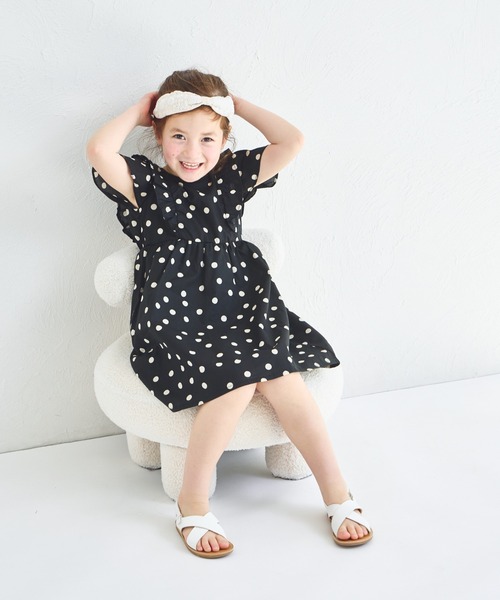 セール】総柄 肩フリルワンピース（ワンピース）｜pairmanon