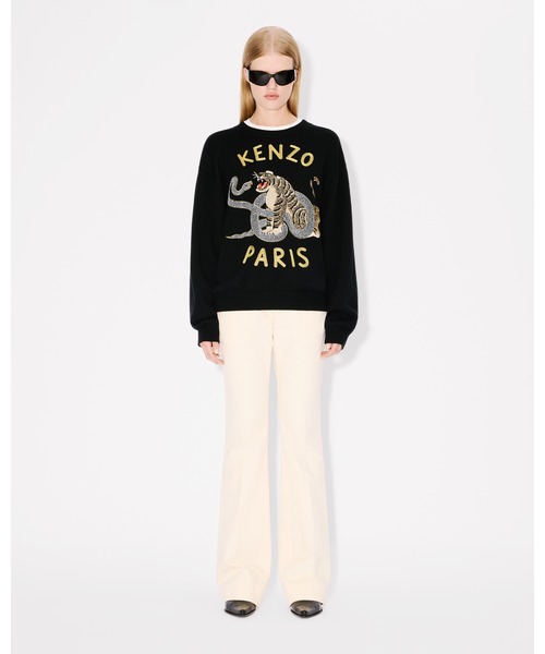 KENZO(ケンゾー)の「'Year of the snake' エンブロイダリー ジャンパー イン ウール & コットン ユニセックス(その他トップス・メンズ・ブラック系その他5・MEDIUM/LARGE)」の7枚目の写真
