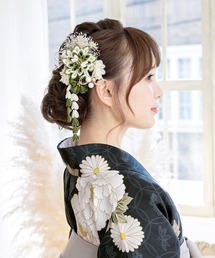美品⭐︎浴衣　撫松庵　ぶしょうあん　黒地　花柄　蝶　ダリア　ピンク 美品⭐︎浴衣 撫松庵 ぶしょうあん 黒地 花柄 蝶 ダリア ピンク