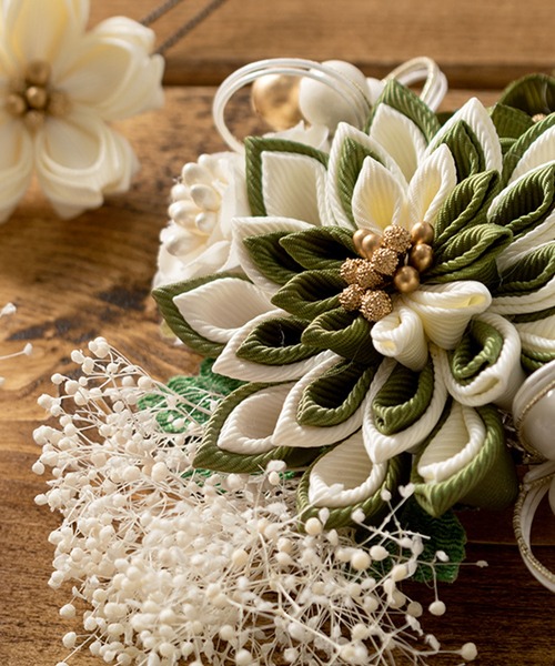 つまみ細工 flower髪飾り3点セット（和装小物）｜SOUBIEN（ソウビエン