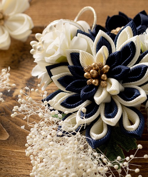 つまみ細工 flower髪飾り3点セット（和装小物）｜SOUBIEN（ソウビエン