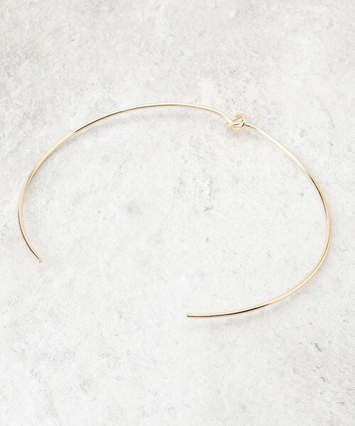 OPAQUE.CLIP(オペークドットクリップ)の「ねじりメタルチョーカー(ネックレス・レディース・ゴールド/シルバー・00)」の6枚目の写真