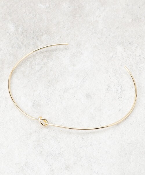 OPAQUE.CLIP(オペークドットクリップ)の「ねじりメタルチョーカー(ネックレス・レディース・ゴールド/シルバー・00)」の8枚目の写真