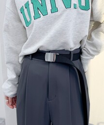 【atelier brugge/アトリエブルージュ】 シルバーバックルテープベルト