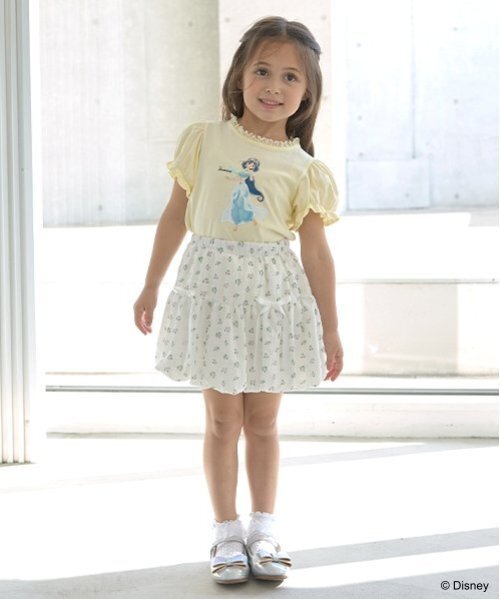 Lycee mine(リセマイン)の「【Disney Princess】【ソフトコットン】アソートリボン付きパフTシャツ(Tシャツ/カットソー・キッズ・ライトブルー/オフホワイト/クリーム/ライトピンク/ラベンダー・110cm/100cm/120cm/130cm/140cm)」の12枚目の写真