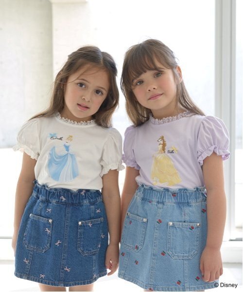 Lycee mine(リセマイン)の「【Disney Princess】【ソフトコットン】アソートリボン付きパフTシャツ(Tシャツ/カットソー・キッズ・ライトブルー/オフホワイト/クリーム/ライトピンク/ラベンダー・110cm/100cm/120cm/130cm/140cm)」の17枚目の写真