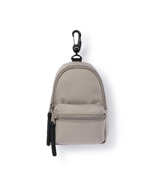 無印良品（ムジルシリョウヒン）の「ミニ　撥水リュックサック（コインケース・レディース・ダークベージュ/ライトグリーン/ブラック・FREE）」の2枚目の写真