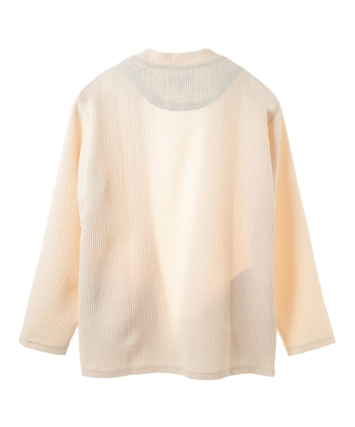 MEN'S BIGI(メンズビギ)の「ワッフルシアサッカー素材カーディガン(カーディガン/ボレロ・メンズ・グリーン/ブラック/オフホワイト・03/02)」の15枚目の写真