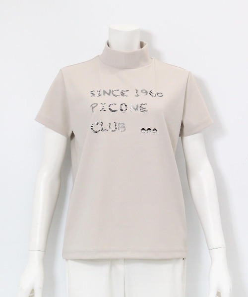 Picone CLUB（ピッコーネクラブ）の「スパンコール刺繍UV冷感プルオーバー（Tシャツ/カットソー・レディース・ホワイト/グリーン/ブラック/ベージュ・S/L/M）」の4枚目の写真