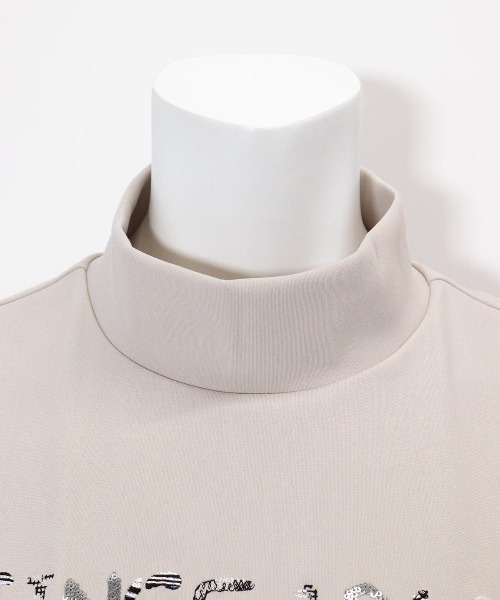 Picone CLUB（ピッコーネクラブ）の「スパンコール刺繍UV冷感プルオーバー（Tシャツ/カットソー・レディース・ホワイト/グリーン/ブラック/ベージュ・S/L/M）」の6枚目の写真