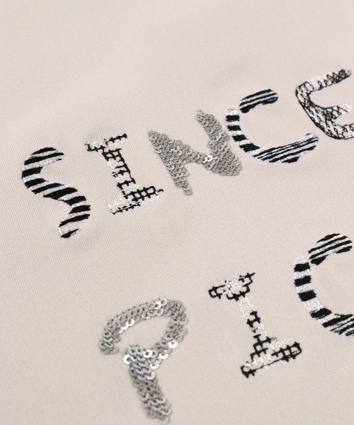 Picone CLUB（ピッコーネクラブ）の「スパンコール刺繍UV冷感プルオーバー（Tシャツ/カットソー・レディース・ホワイト/グリーン/ブラック/ベージュ・S/L/M）」の8枚目の写真