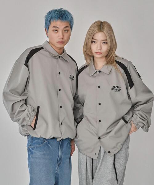 WEGO(ウィゴー)の「WEGO/ロゴコーチジャケット(ブルゾン・メンズ・グレー系その他・LARGE/MEDIUM)」の2枚目の写真