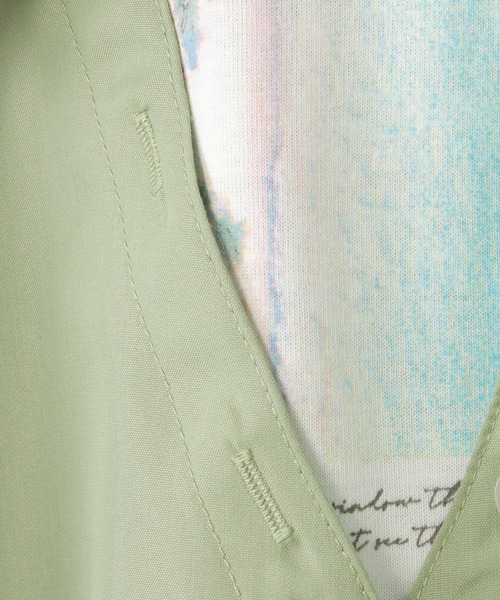 ikka（イッカ）の「【親子コーデ】フォトTドッキングブラウス（120~160cm）（シャツ/ブラウス・キッズ・グリーン/ブルー・120/130/140/150/160）」の12枚目の写真