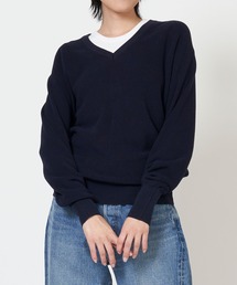 THE SHINZONE | HIGH TWISTED COTTON KNIT PULLOVER(ニット/セーター)