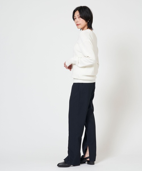 THE SHINZONE（ザ　シンゾーン）の「HIGH TWISTED COTTON KNIT PULLOVER ハイ ツイスト コットン ニット プルオーバー（ニット/セーター・レディース・ネイビー/ホワイト/レッド/グレー・FREE）」の6枚目の写真