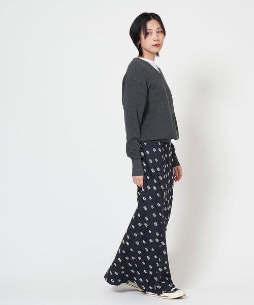 THE SHINZONE（ザ　シンゾーン）の「HIGH TWISTED COTTON KNIT PULLOVER ハイ ツイスト コットン ニット プルオーバー（ニット/セーター・レディース・ネイビー/ホワイト/レッド/グレー・FREE）」の14枚目の写真