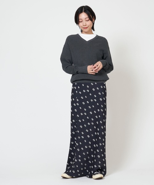 THE SHINZONE（ザ　シンゾーン）の「HIGH TWISTED COTTON KNIT PULLOVER ハイ ツイスト コットン ニット プルオーバー（ニット/セーター・レディース・ネイビー/ホワイト/レッド/グレー・FREE）」の11枚目の写真