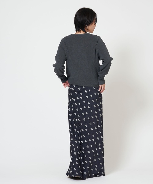 THE SHINZONE（ザ　シンゾーン）の「HIGH TWISTED COTTON KNIT PULLOVER ハイ ツイスト コットン ニット プルオーバー（ニット/セーター・レディース・ネイビー/ホワイト/レッド/グレー・FREE）」の13枚目の写真