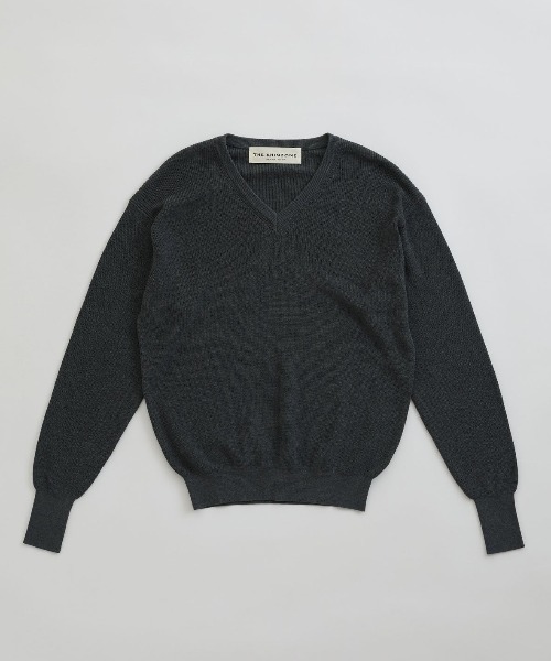 THE SHINZONE（ザ　シンゾーン）の「HIGH TWISTED COTTON KNIT PULLOVER ハイ ツイスト コットン ニット プルオーバー（ニット/セーター・レディース・ネイビー/ホワイト/レッド/グレー・FREE）」の16枚目の写真