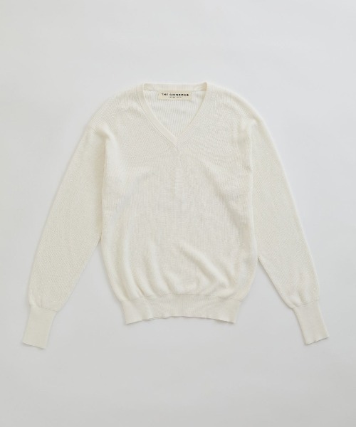 THE SHINZONE（ザ　シンゾーン）の「HIGH TWISTED COTTON KNIT PULLOVER ハイ ツイスト コットン ニット プルオーバー（ニット/セーター・レディース・ネイビー/ホワイト/レッド/グレー・FREE）」の10枚目の写真