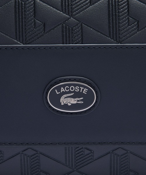 LACOSTE(ラコステ)の「モノグラム スプリットレザーフラップクローズサッチェルバッグ / ショルダーバッグ(ショルダーバッグ・レディース・ブラック/ダークグリーン/グレー・FREE)」の9枚目の写真