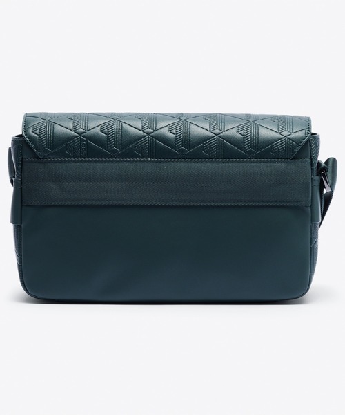 LACOSTE(ラコステ)の「モノグラム スプリットレザーフラップクローズサッチェルバッグ / ショルダーバッグ(ショルダーバッグ・レディース・ブラック/ダークグリーン/グレー・FREE)」の10枚目の写真