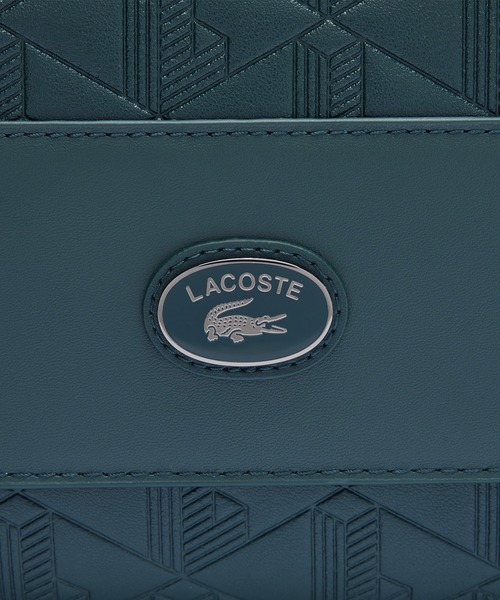 LACOSTE(ラコステ)の「モノグラム スプリットレザーフラップクローズサッチェルバッグ / ショルダーバッグ(ショルダーバッグ・レディース・ブラック/ダークグリーン/グレー・FREE)」の13枚目の写真