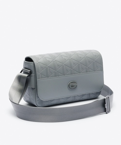 LACOSTE(ラコステ)の「モノグラム スプリットレザーフラップクローズサッチェルバッグ / ショルダーバッグ(ショルダーバッグ・レディース・ブラック/ダークグリーン/グレー・FREE)」の15枚目の写真