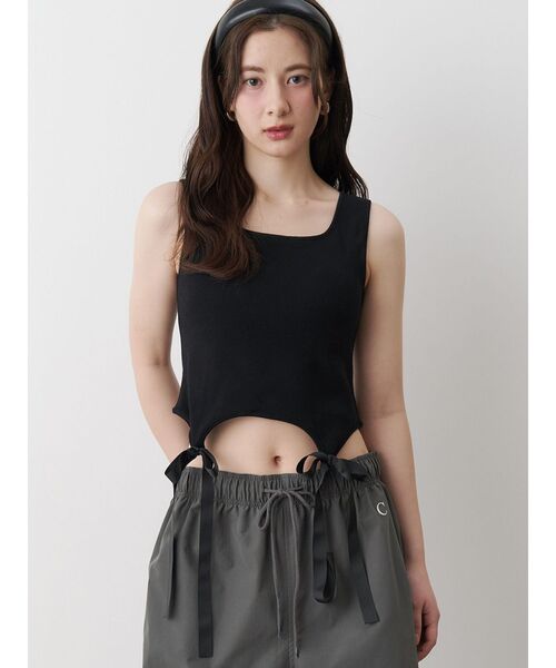セール】CUP IN RIBBON TANK TOP/カップインリボンタンクトップ