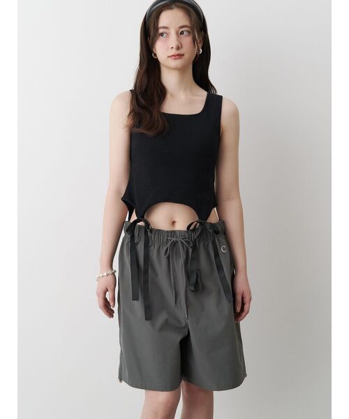 カルナムール　カップインリボンタンクトップ セール】CUP IN RIBBON TANK TOP/カップインリボンタンクトップ
