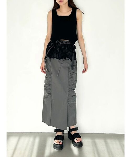 セール】CUP IN RIBBON TANK TOP/カップインリボンタンクトップ