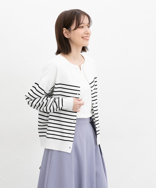 Honeys(ハニーズ)の「【UVカット】メタルパーツ付トップス(Tシャツ/カットソー・レディース・ホワイト/ライトグレー/ラベンダー/ブラック・L/LL/M/S)」の8枚目の写真