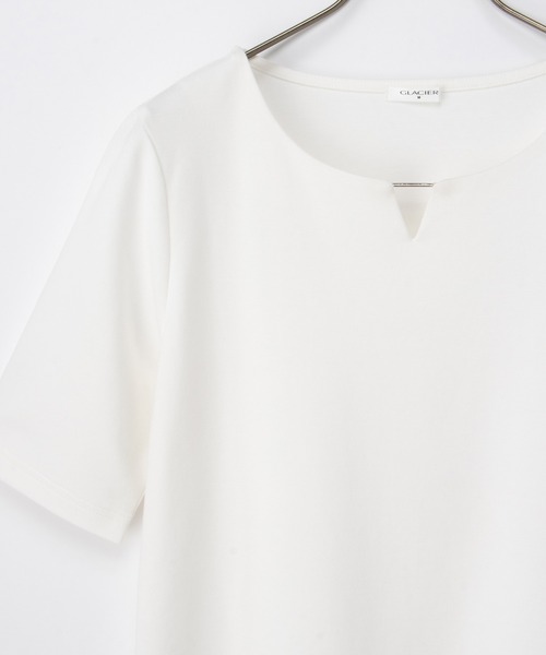 Honeys(ハニーズ)の「【UVカット】メタルパーツ付トップス(Tシャツ/カットソー・レディース・ホワイト/ライトグレー/ラベンダー/ブラック・L/LL/M/S)」の12枚目の写真