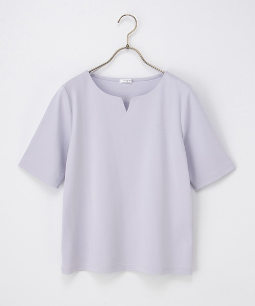 Honeys(ハニーズ)の「【UVカット】メタルパーツ付トップス(Tシャツ/カットソー・レディース・ホワイト/ライトグレー/ラベンダー/ブラック・L/LL/M/S)」の20枚目の写真