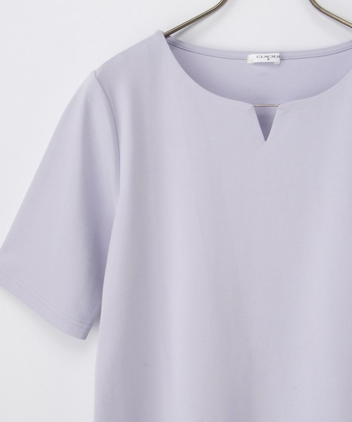 Honeys(ハニーズ)の「【UVカット】メタルパーツ付トップス(Tシャツ/カットソー・レディース・ホワイト/ライトグレー/ラベンダー/ブラック・L/LL/M/S)」の21枚目の写真
