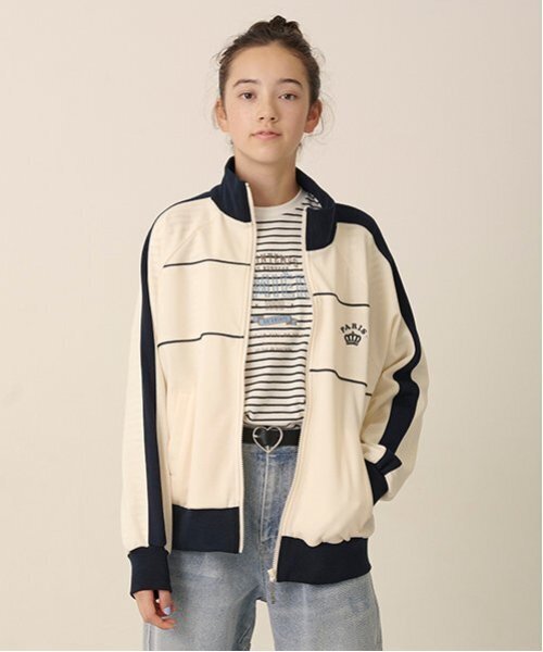 美品　ポンポネット　ブルゾン　160　L シアーZIPカットブルゾン（ブルゾン/ジャンバー） | pom ponette