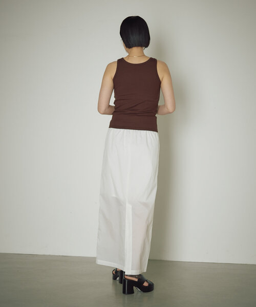 earthy(アーシー)の「シアーナイロンタイトスカート(スカート・レディース・ブラック/ホワイト・SMALL/MEDIUM)」の17枚目の写真