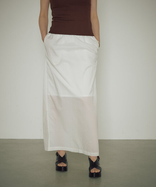earthy(アーシー)の「シアーナイロンタイトスカート(スカート・レディース・ブラック/ホワイト・SMALL/MEDIUM)」の19枚目の写真