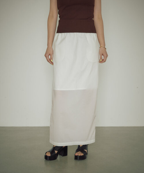 earthy(アーシー)の「シアーナイロンタイトスカート(スカート・レディース・ブラック/ホワイト・SMALL/MEDIUM)」の20枚目の写真