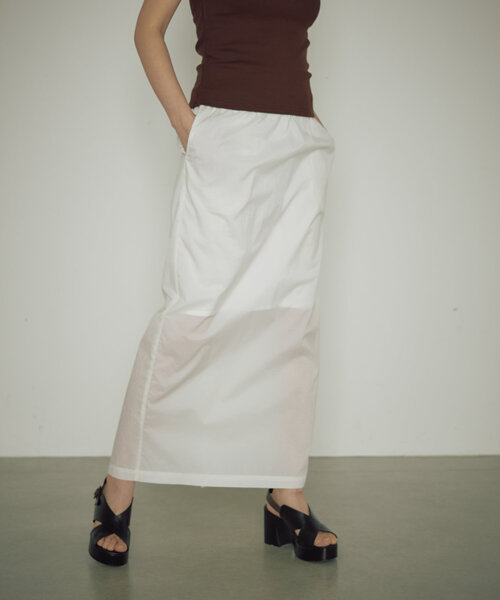 earthy(アーシー)の「シアーナイロンタイトスカート(スカート・レディース・ブラック/ホワイト・SMALL/MEDIUM)」の21枚目の写真