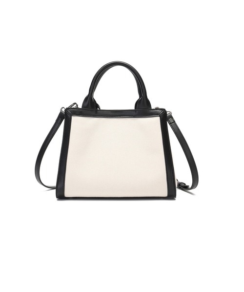 MERCURYDUO（マーキュリーデュオ）の「【MERCURYDUO/マーキュリーデュオ】カードケース付 軽量キャンバスロゴ 2WAYトートバッグ（トートバッグ・レディース・ブラック系/アイボリー系・FREE）」の13枚目の写真