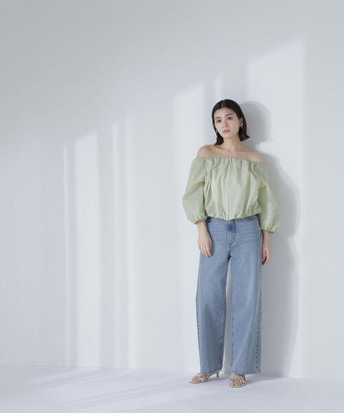 NATURAL BEAUTY BASIC - Naturalbeauty basic ホックディテールオフショルブラウス NATURAL BEAUTY BASIC｜ホックディテールオフショルブラウス