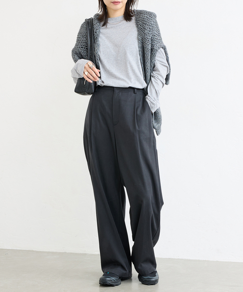 JOURNAL STANDARD（ジャーナルスタンダード）の「《追加》ソフトコットンシアーロンT（Tシャツ/カットソー・レディース・ライトグレー/ホワイト系その他・FREE）」の5枚目の写真