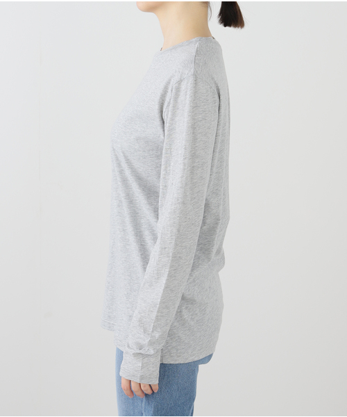 JOURNAL STANDARD（ジャーナルスタンダード）の「《追加》ソフトコットンシアーロンT（Tシャツ/カットソー・レディース・ライトグレー/ホワイト系その他・FREE）」の16枚目の写真