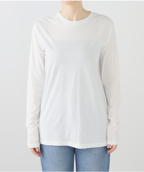 JOURNAL STANDARD（ジャーナルスタンダード）の「《追加》ソフトコットンシアーロンT（Tシャツ/カットソー・レディース・ライトグレー/ホワイト系その他・FREE）」の21枚目の写真